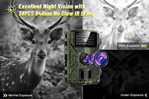 Tifor Trail Camera 24Mp 1080P - H.264 Hd Video Game Camera With Night Vision 940Nm Ir Led 120° Wide-Angle Ip66 Waterproof Fast 0.3S Motion Activated - Clear 100Ft Trail Cam For Security Hunting #TOP1