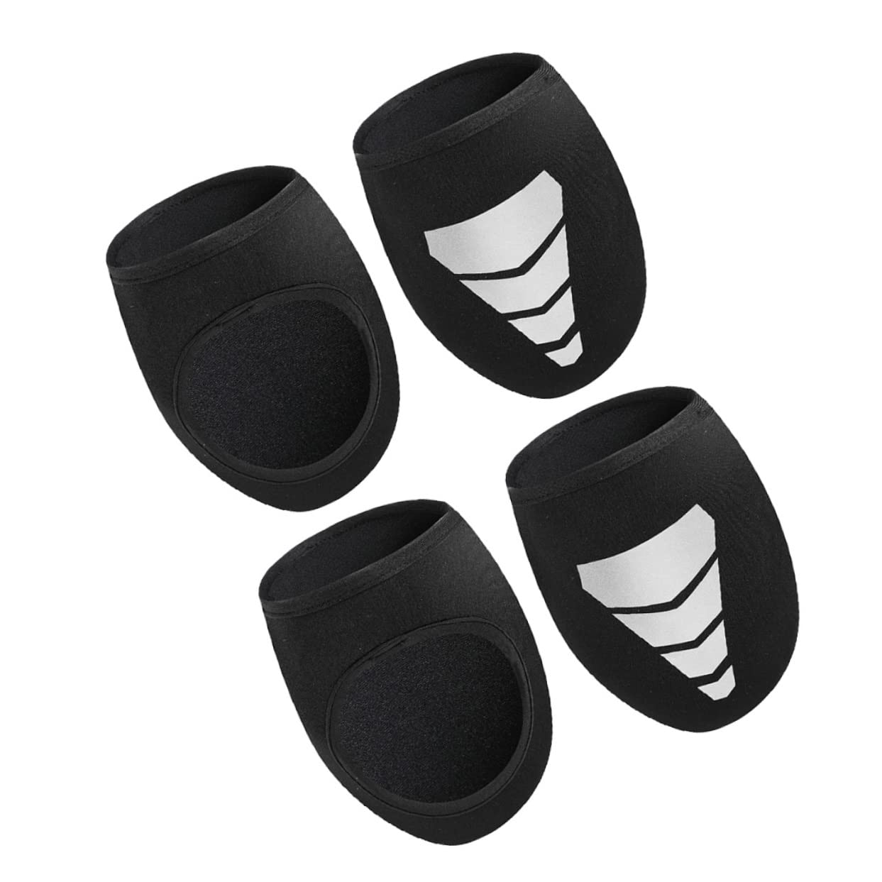 INOOMP 3 Set Di Copriscarpe Per Ciclismo - Copriscarpe in Neoprene Per Equitazione Allaperto Copriscarpe Antivento Con Striscia Riflettente 2 Paia * 3