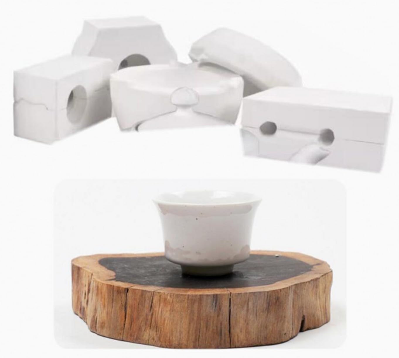 1 zestaw narzędzi garncarskich ceramiczne formy formujące formy gipsowe DIY ręcznie robione artykuły dekoracyjne do domu -mini pojemnik na herbatę