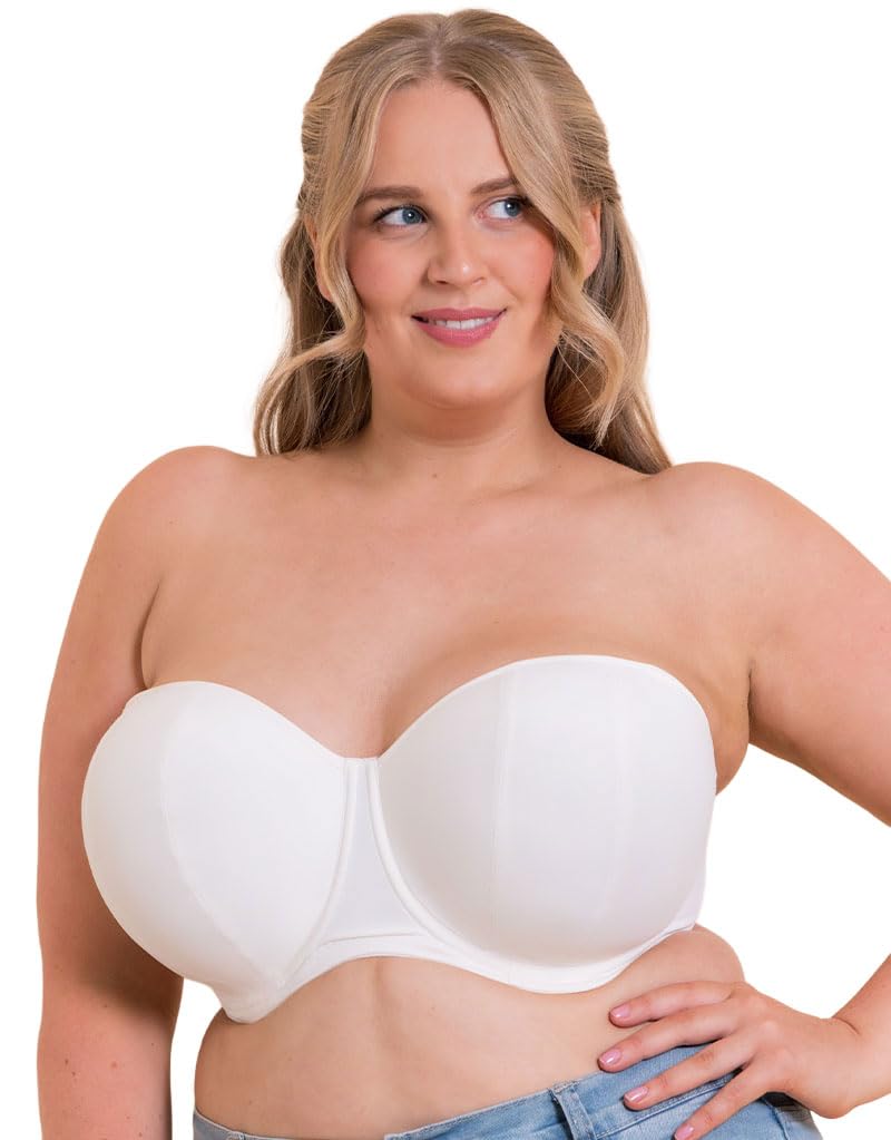 Curvy Kate Luxe Strapless Multiway Bra Pearl Ivory 40FF