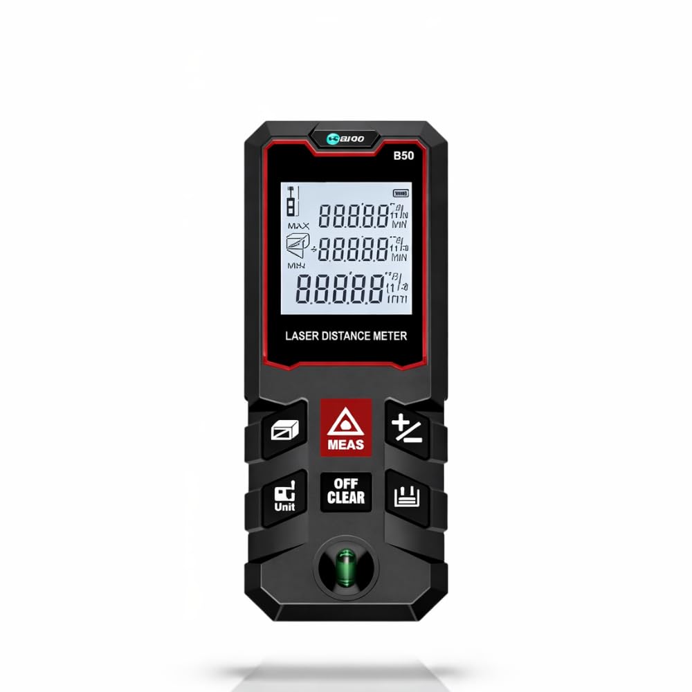 SKADIOO Digital Laser Distance Meter Portable Digital Measuring Device | Laser Distance Meter (50 m Range) | Measure Tool with Voice Broadcasting, Pythagorean Calculation, Area and Volume-image-20