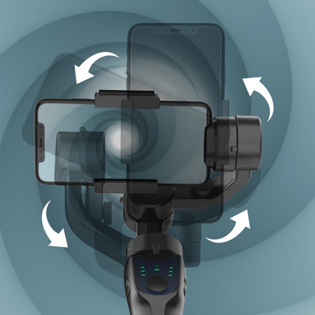F8 Handheld 3- Gimbal Stabilizzatore Telefono Supporto Anti Shake Video Registrazione Stabilizzatore per Cellulare Smartphone Facile da installare
