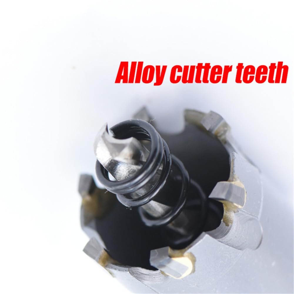 1 broca de núcleo de 16-50 mm, sierra perforadora de acero inoxidable, punta de carburo TCT, broca de corte de metal, herramientas eléctricas de perforación, 64 mm