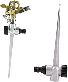 VILLCASE 4 Mangueira De Água Temporizador Bico De Pulverizador De Mangueira De Água Mangueira De Metal 360 Graus Aspersor De Jardim Mangueira De Irrigação Por Gotejamento Aspersor De