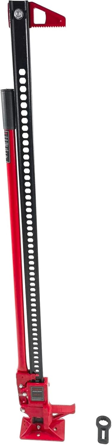 Universal Farm Jack 60 Inches, Easy to Carry, Durable and Wear-Resistant, 6000lbs/3ton Load Capacity, Red Rust-Resistant, Multi-Scene Use