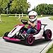 Garvee Go Kart, Electric Drift Kart Car with Adjustable Seat, 24V 7Ah Outdoor Ride On Toy, 2 * 200W Motor, 8.1 MPH, LED Lights, Toy Race Car for Kids 6-12 Years Old