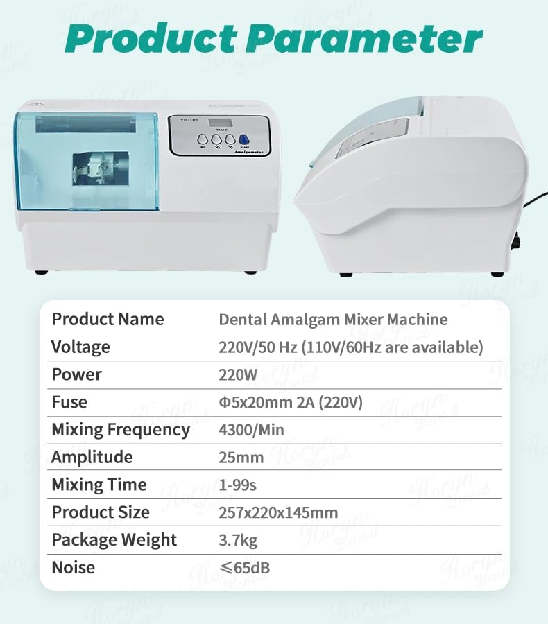 REEHUT Lab Dental Digital Amalgamator Machine 4500cpm Metal Head Amalgam Capsule Mixer
