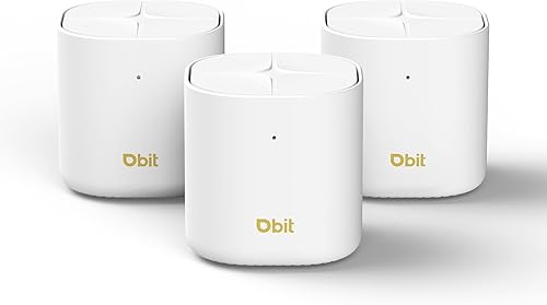 DBIT AX1800 WiFi 6 Sistema Wi-Fi de malla para todo el hogar, cobertura de doble banda de hasta 6,500 pies cuadrados y 150 dispositivos, reemplaza disponible en Yaxa Guatemala