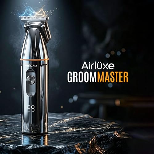Image of All in One Trimmer for men - Beard, Body, Hair, Nose & Ear | Full Body | Electric Shaver | Suitable for private parts | IPX7 Waterproof | 90 Min Runtime | Magnetic Blades | 1 Year Warranty | Full Chrome Body