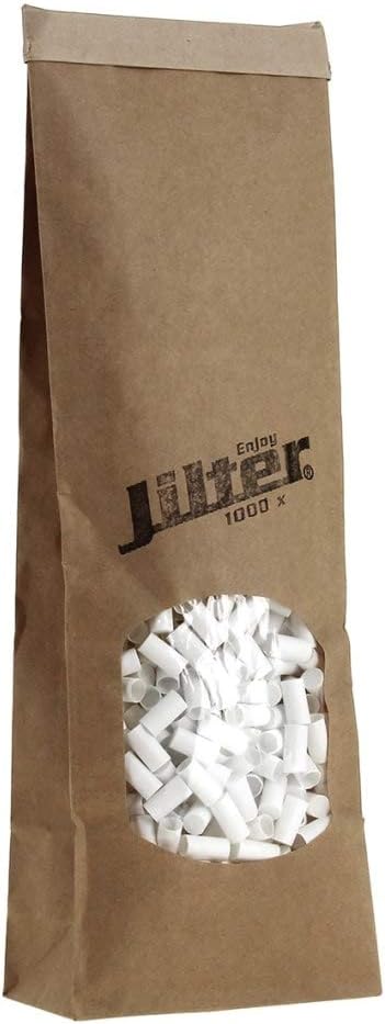 Jilter Cigarette Filters 1'000 Pieces I Family Pack in Organic Bag Diameter 6 mm Cellulose