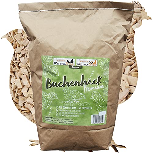 federgold Buchenhack Einstreu 3 8kg Naturstreu für Geflügel