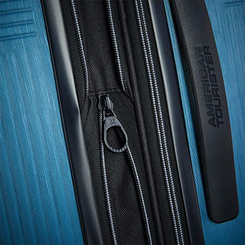 American Tourister Stratum Xlt Expandable Hardside Luggage With Spinner Wheels, Blue Spruce, Checked-Medium 24-Inch #TOP5