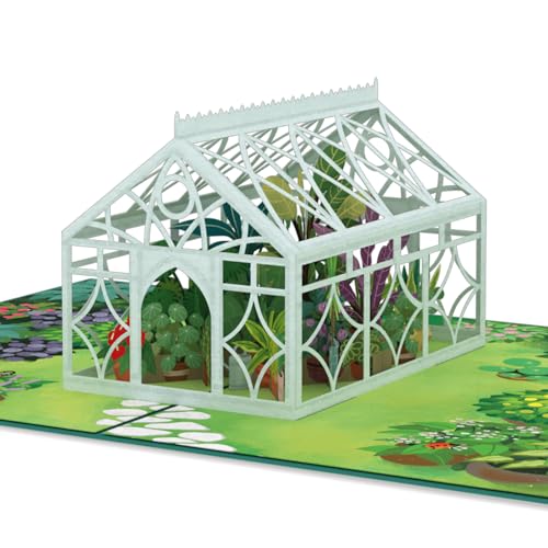 papercrush Pop-Up Karte Gewächshaus, 3D Geburtstagskarte mit...