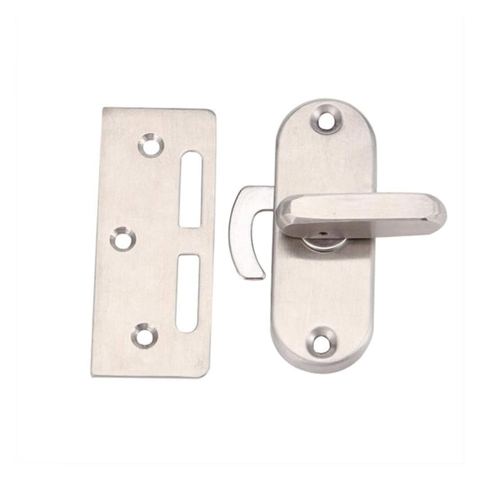 Door Lock Bolt,Slide Bolts Lock，Latches Bolts Sliding Door Lock 90 Degree Moving Door Right Angle Buckle Privacy Lock, Sliding Barn Door Fitting