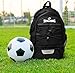 Spalding Soccer Backpack Sports Bag, Black Soccer Bag with Ball and Shoe Compartment, Use for Track Bags, Basketball Sport Ball Accessories & Stuff, Gifts for Sports Players