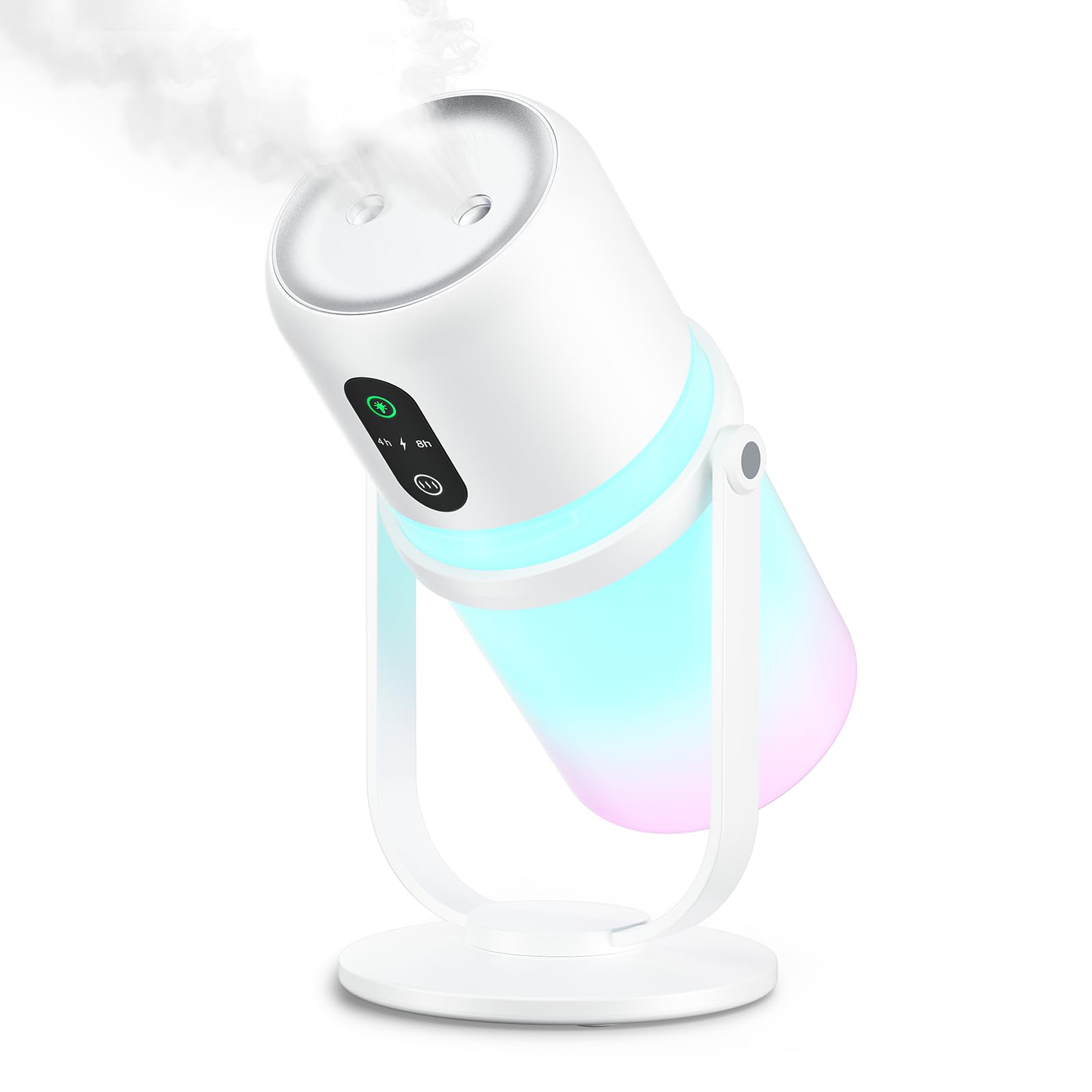 Amazon.co.jp: 加湿器 卓上 小型 超音波式 2025冬新登場 ダブル噴霧