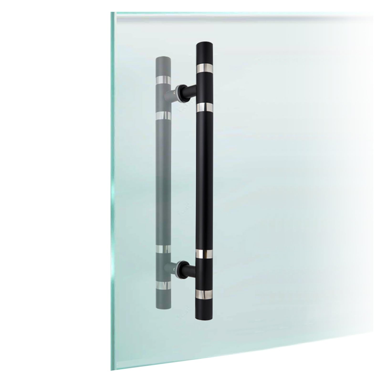 Poignée de porte de douche design en acier inoxydable pour portes coulissantes et battantes