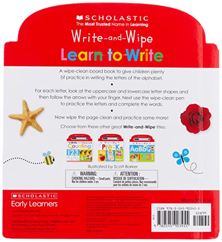 Learn To Write: Scholastic Early Learners (Write And Wipe) #TOP1