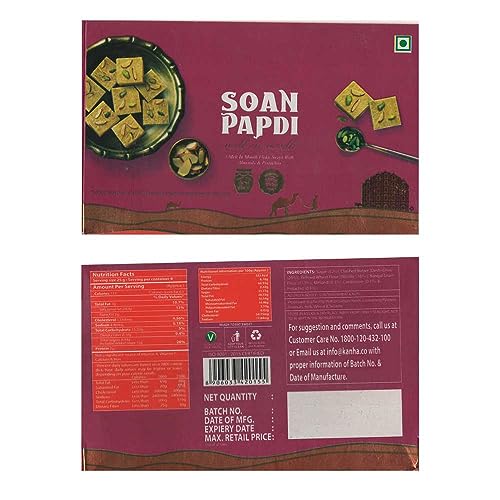 Image of Rakhi for brother with soanpapdi, 5 Set of r akhi with sweet for brother Gift Pack, Soanpapdi with R akhi Combo, Rakhi for Bhaiya Bhabhi with Sweet and Greeting Card