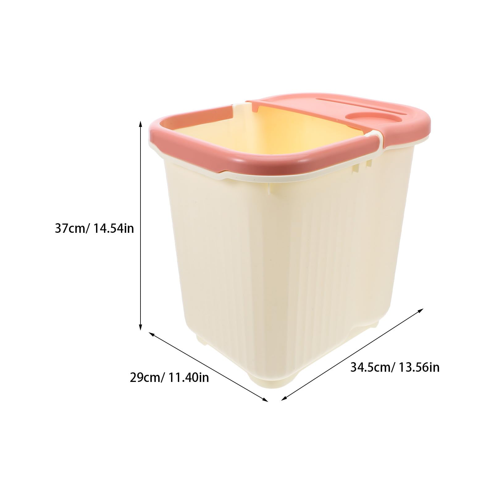Healvian Fußbadewanne aus Kunststoff mit Tiefenmassage für Pediküre und Reisen Beige Klappbarer Griff für Einfaches Transportieren und Verstauen