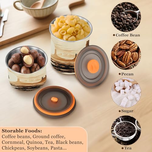 Envase hermético de acero inoxidable para café 17oz miniatura 5