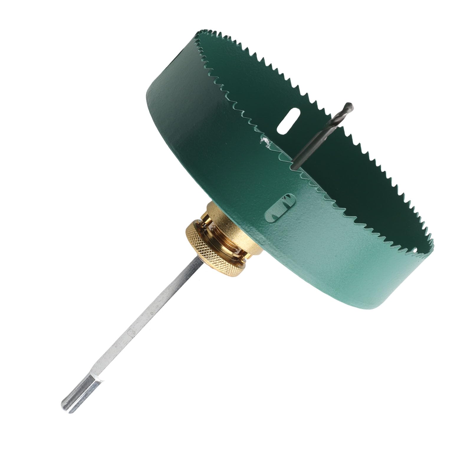 AMONIDA Otwornica z Chwytem Sześciokątnym, Zestaw do Otwierania Otworów, z osłoną przeciwpyłową 160 Mm do Wiercenia w Płytach Gipsowo-kartonowych Typu Downlight w Drewnie i Akrylu (150 mm / 5,9 cala)