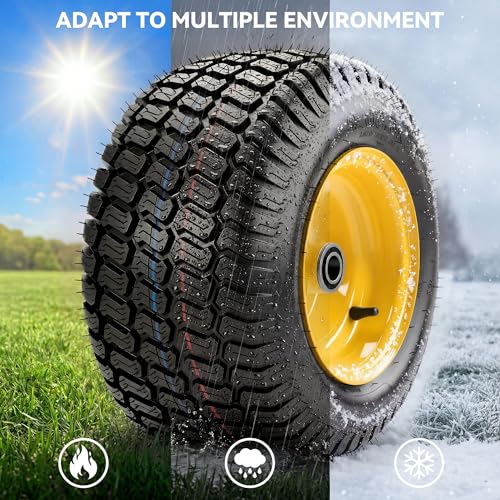 YITAMOTOR 16x6.50-8 Tubeless Lawn Mower Tires & Wheels Assemblies by YITAMOTOR - Used condition - Image 4