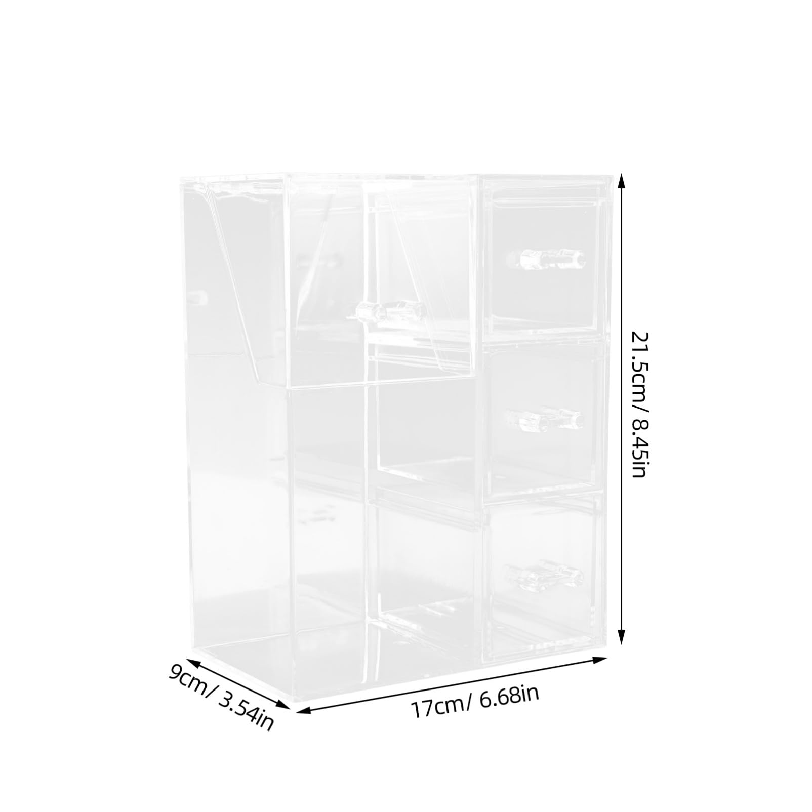 Organizzatore Per Pennelli Da Trucco Con Coperchio in Materiale Acrilico Porta Pennelli Da Trucco Da Scrivania Ordinato E Pulito
