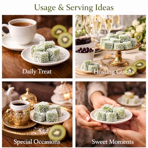Turkish Delight Kiwi Flavor 450g (~1lb) - Dulce Tradicional miniatura 5
