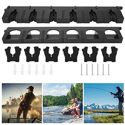 Matériel support de canne à pêche mural et support de rangement vertical ABS - 6