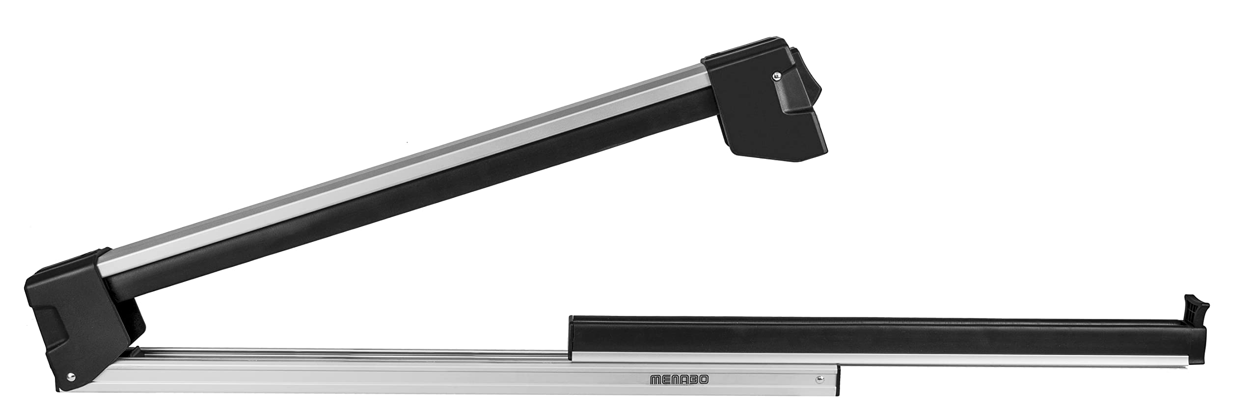 MENABO YELO 000111600000 Portasci da Barra con Base Scorrevole per Il Trasporto di 6 Paia di Sci o 4 Snowboard