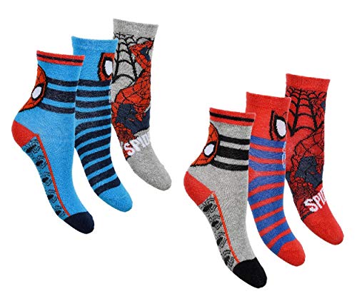 Lot de 6 Chaussettes Garçons Spiderman Cover