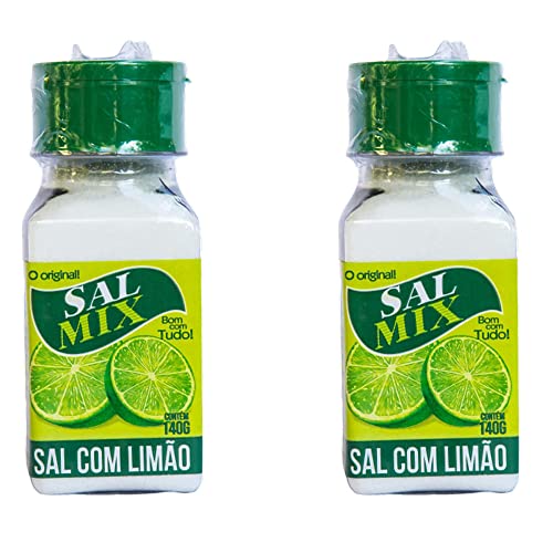 Tempero Sal com Limão, Kit com 2 Potes de 140g cada