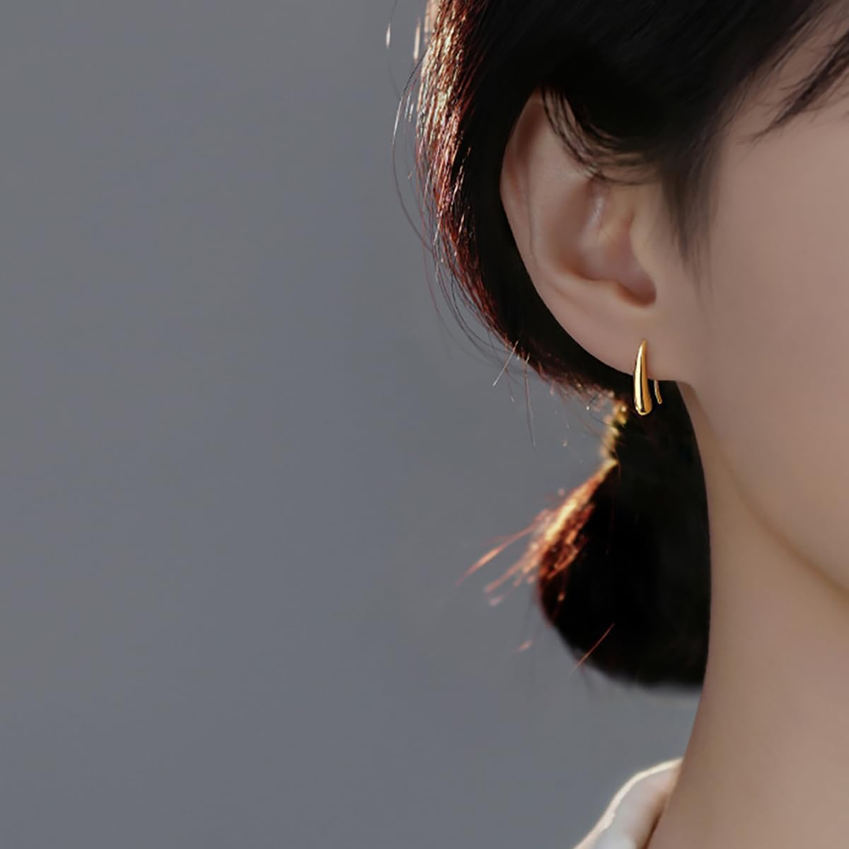 SLUYNZ 925 Sterling Silver Teardrop Earrings Drop for Women Teens Waterdrop Earrings Small Hook Earrings