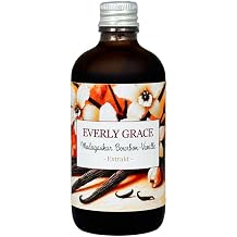 Everly Grace Bio Bourbon Vanille Extrakt alkoholfrei Nat rliche fl ssige Vanilleessenz aus echten Madagaskar-Schoten. Vegan ohne Zusatzstoffe und ideal zum Backen