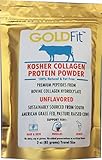 Dr. Formulas Goldfit Hydrolyzed Collagen Peptides from Grass Fed S American Cows - Tasteless, Low Carbohydrate, Kosher/Halal Protein, Travel Size