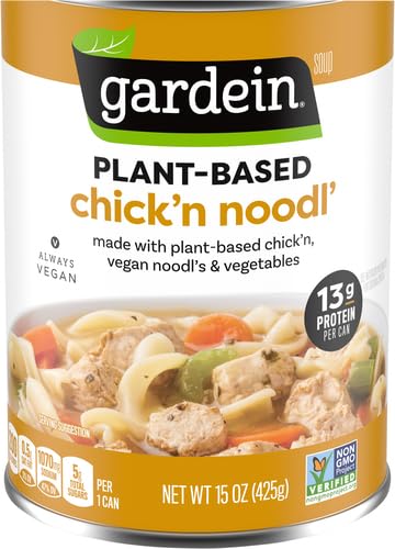 Image of Gardein Plant-Based Chick'n Noodl' Soup, Vegan, 15 oz. (Pack of 6)