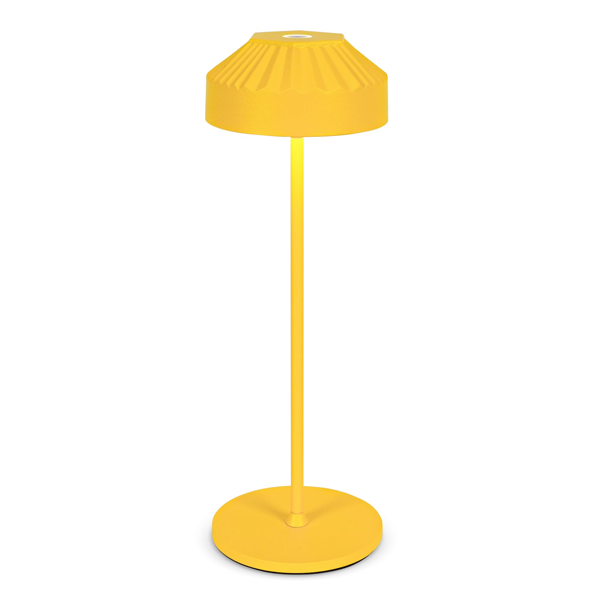 Lampe de Table LED Sans Fil, Rechargeable et Dimmerable, IP54, Finition Chrome, pour Intérieur et Extérieur, Chambre, Bureau, Balcon et Jardin VIOA TL16 Recycled Claim Standard Blended