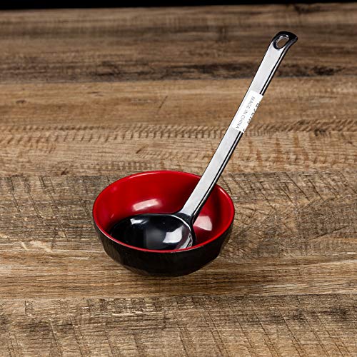 Asian Home Black Melamine Japanese Long Handle Spoons For Ramen, Soup thumb #4