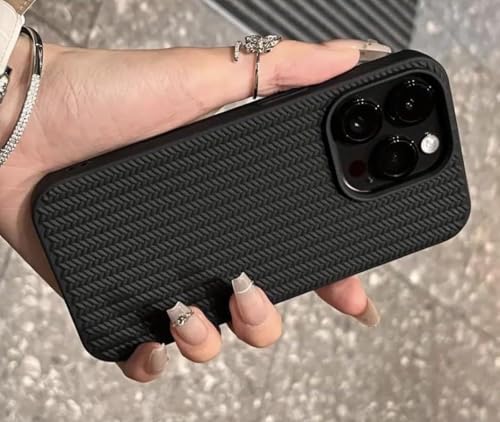Image of Back Cover for iPhone 14 Pro |Soft 3D Shaped 360 Degree Anti Slip Drop Protection Case Cover | Pack of 1 (Black)