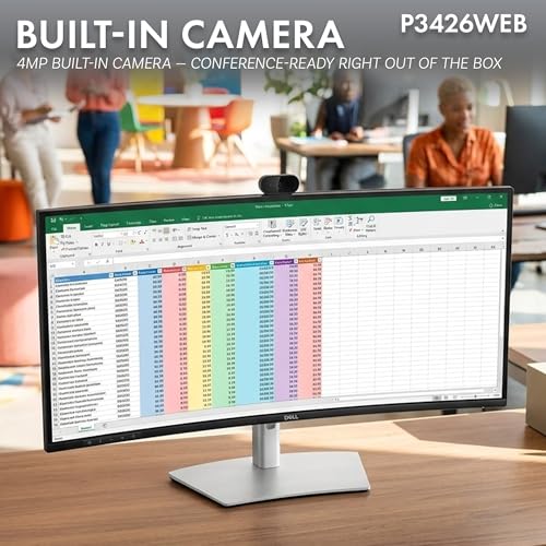 Image of Dell 2-Pack P3426WEB 34 inch WQHD 100Hz Monitor Bundle