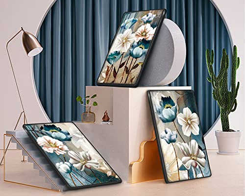 Serimino Framed Wall Art For Living Room Boho Wall Decor Blue Lotus Flower Pictures Modern Artwork For Bedroom Bathroom Kitchen Paintings For Home Decorations #TOP1