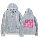 Hoodie Louis_Tomlinson 91 Hoodie Männer Frauen Walls Langarm Sweatshirt,Grey,Large