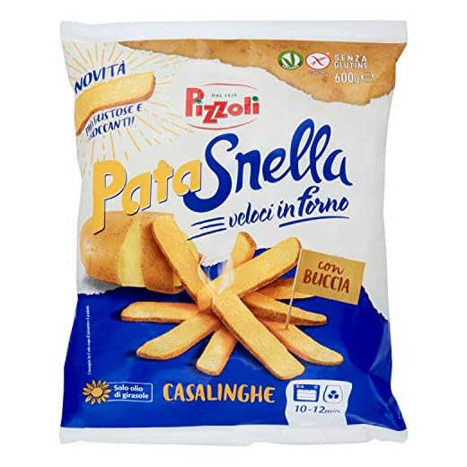 Pizzoli Patasnella Casalinghe con Buccia, 600g (Surgelato)