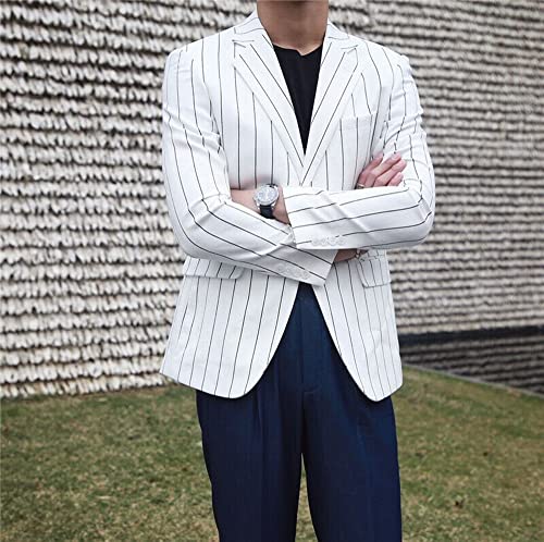 Veste rayé à deux boutons pour hommes Kromoc