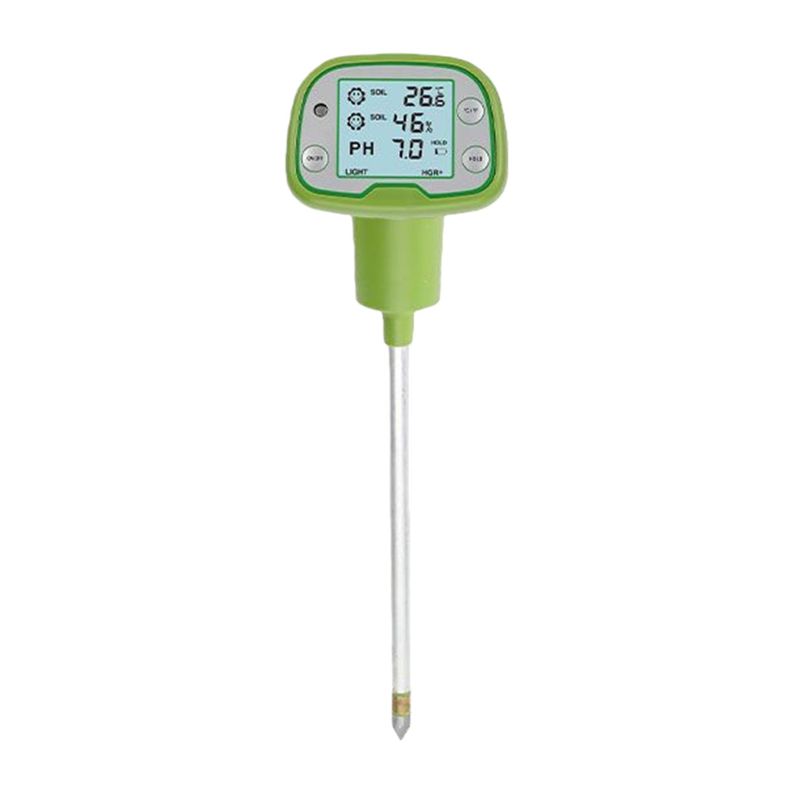 Hdoytxxm Light Multifunctional Soil Inspector Measuring Temperature From 10 To 70C Dampness 20 To 90% 2 To 9 And Intensity Tester