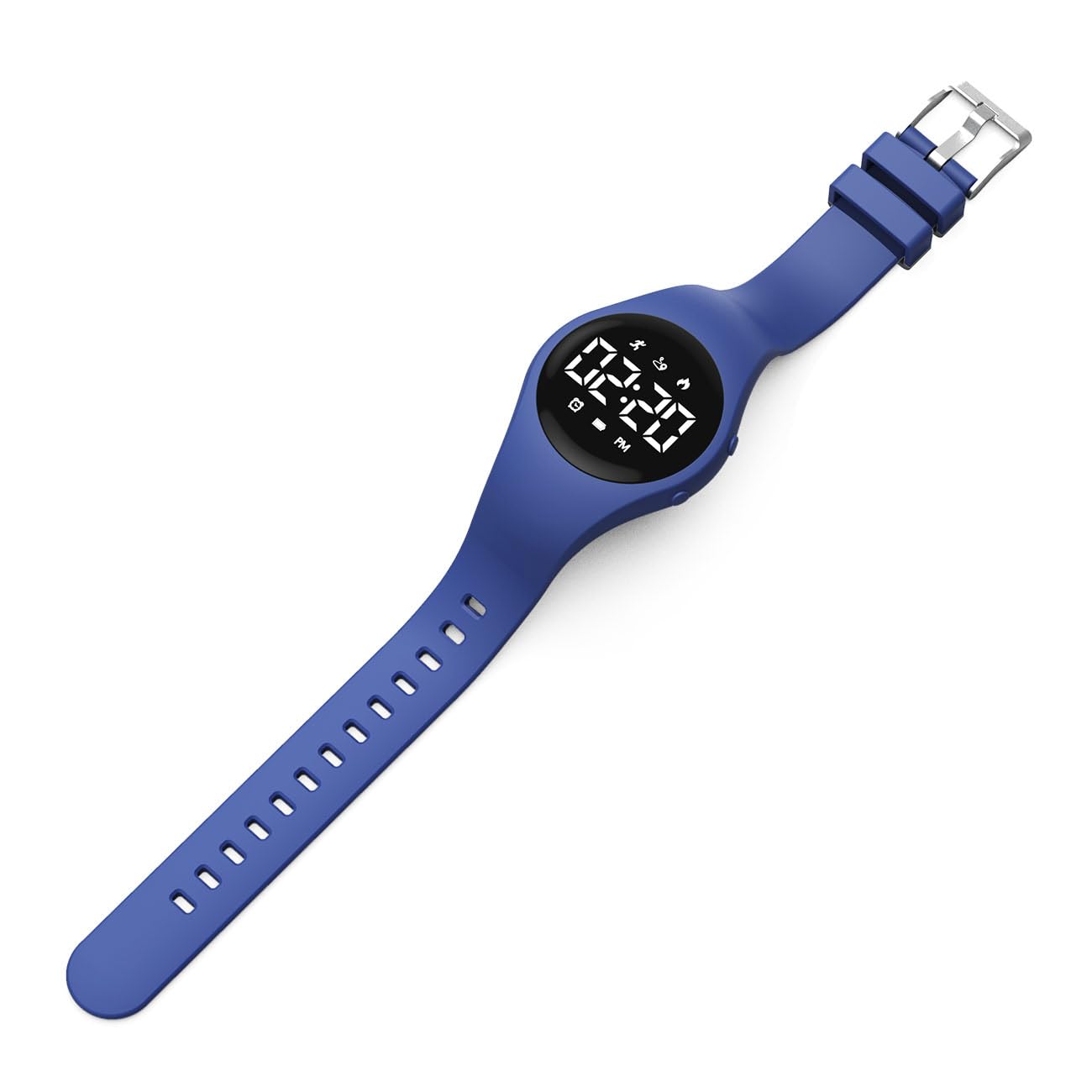 Reloj digital de seguimiento de fitness para niños (azul profundo)