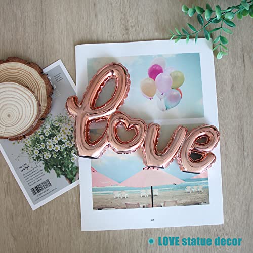 Small Light Pink Love Signs Letters For Home Decor - Sweet Love Signs Art Sculpture Tabletop Decorations For Valentines Day Table Decorations And Anniversary&Wedding Engagement Party Gift For Couples #TOP2