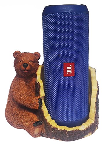 Fitsand Brown Bear Crafted Statue Speaker Holder Stand Guard Station For Jbl Flip 5/4/3 Splashproof Portable Bluetooth Speakerd #TOP26