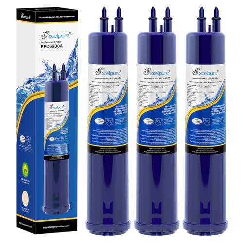 Image of EXCELPURE Replacement for 4396841, EDR3RXD1, Everydrop Filter 3, 4396710, Kenmore 9083, 9030, 46-9083, 46-9030, Refrigerator Water Filter, 3 PACK